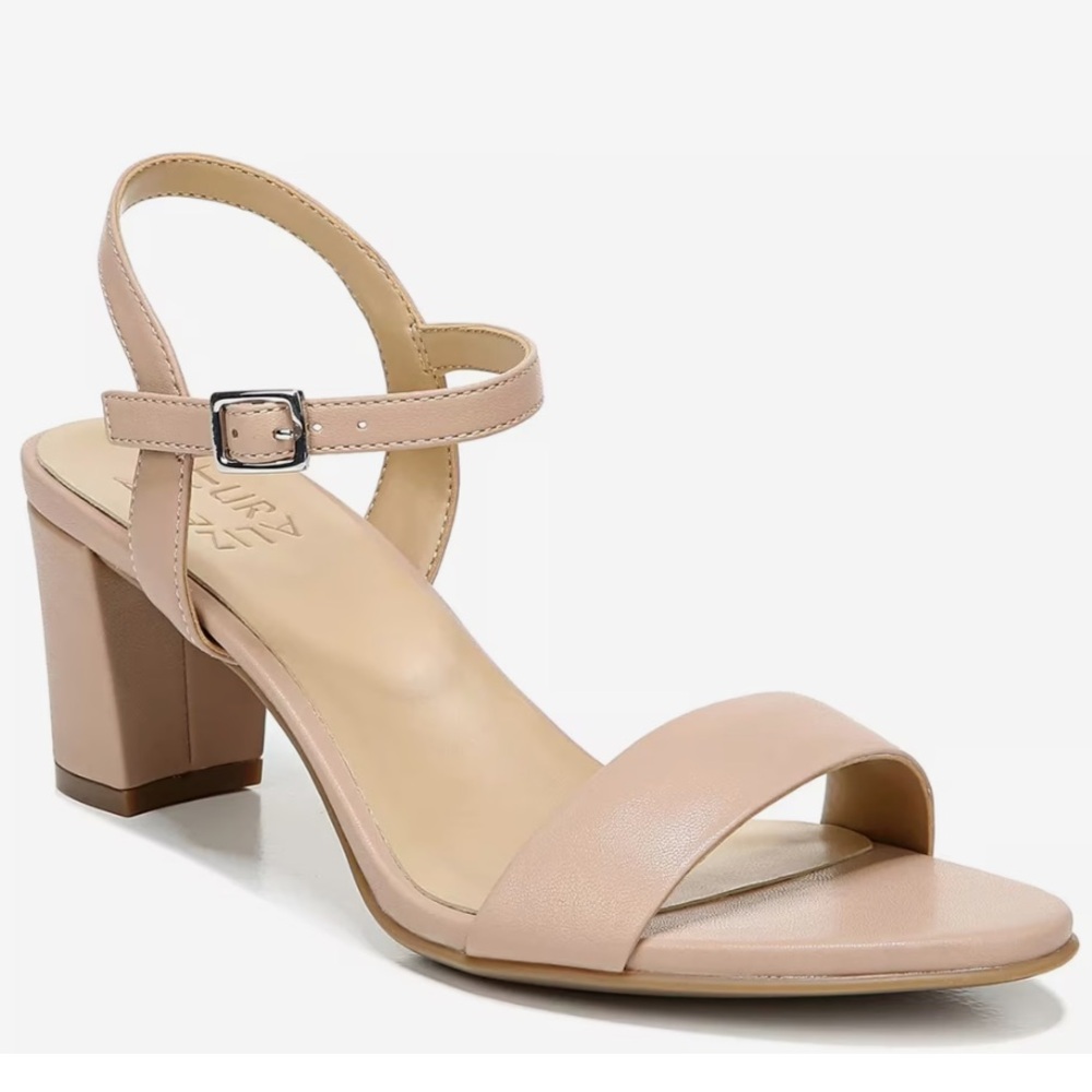 Naturalizer Nude Block Heel Sandals